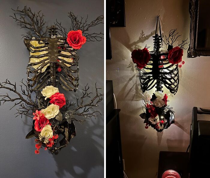 This Floral Skeleton Torso Is A Hauntingly Beautiful Mashup Of Life And Death