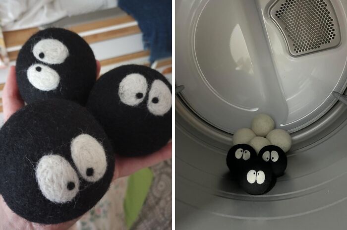 Fluff Fanatics, Meet Your New Laundry Bffs! These Adorable Wool Dryer Balls With Eyes Are The Cutest Way To Soften Your Clothes And Brighten Up Your Laundry Day!