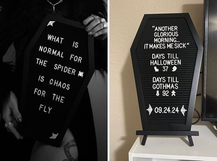 A Mortuary Message Board For The Morbidly Inclined, The Coffin Shaped Letter Board Frames Your Most Mundane Notes And Reminders With The Dark Gravity Of The Hereafter