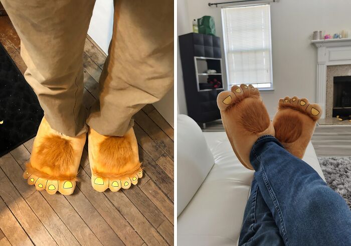 Step Into The Shire With These Adorably Hairy Furry Hobbit Feet Slippers 