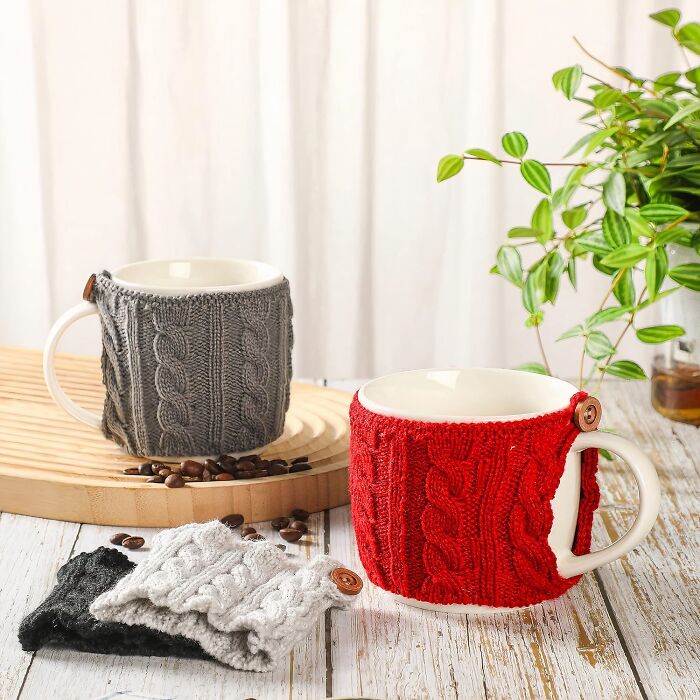 Wrap Your Hands Around A Warm Hug With These Colorful And Cozy Crochet Cup Sleeves - The Perfect Brew-Tiful Accessory