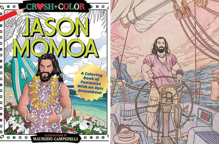 Coloring Just Got A Whole Lot Sexier! Swoon Over The Chiseled Features And Rugged Charm Of Aquaman Himself With This Dreamy Jason Momoa Coloring Book 