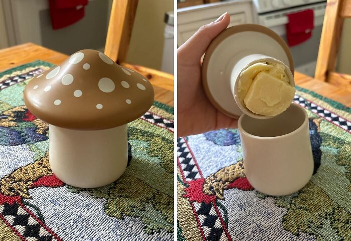 Store Your Precious Truffle Treasures In Style With This Whimsical Genuine Fred Forage, Mushroom Butter Storage - A Charming Container That's The Spore-Adic Perfect Addition To Any Kitchen