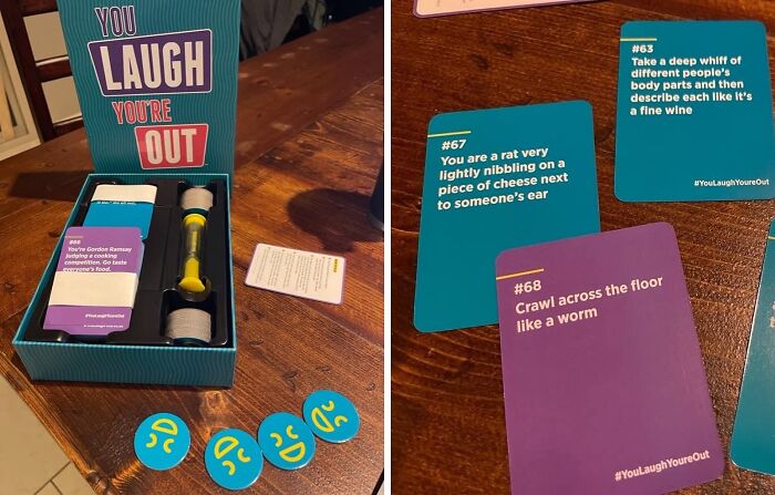 Laughter, Tears, And Surreal Situations! This "You Laugh You're Out" Party Game Will Have Your Family And Friends In Stitches, And Possibly Even Rolling On The Floor Laughing