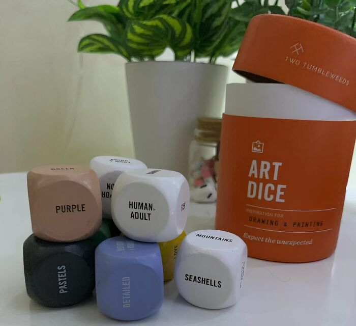 Roll With The Creative Punches! Shake Up Your Art Routine With These Whimsical Two Tumbleweeds Art Dice - A Delightfully Unpredictable Way To Spark New Ideas