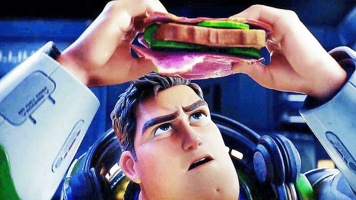 In Lightyear(2022), They Thought "A Sandwich With Bread Between Meat" Was Funny