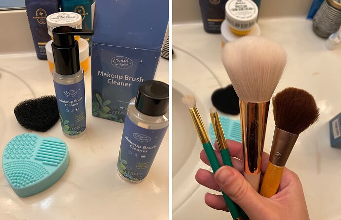 "Wash your makeup brushes. It’s common sense, but we all don’t do it enough!!" - lboiles