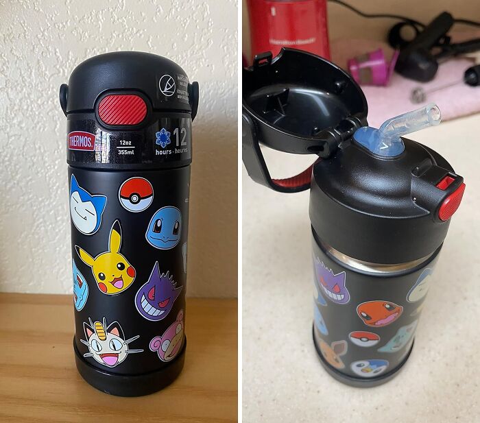 The Thermos Funtainer Water Bottle With Straw And Pokemon Designs Is A Refreshing And Fun Way To Stay Hydrated