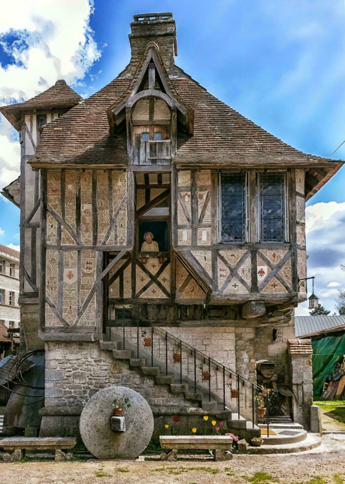 Medieval-Styled Home - Rue Aristide Briand - Argentan, Normandy, France - Built 1955 Not 1509