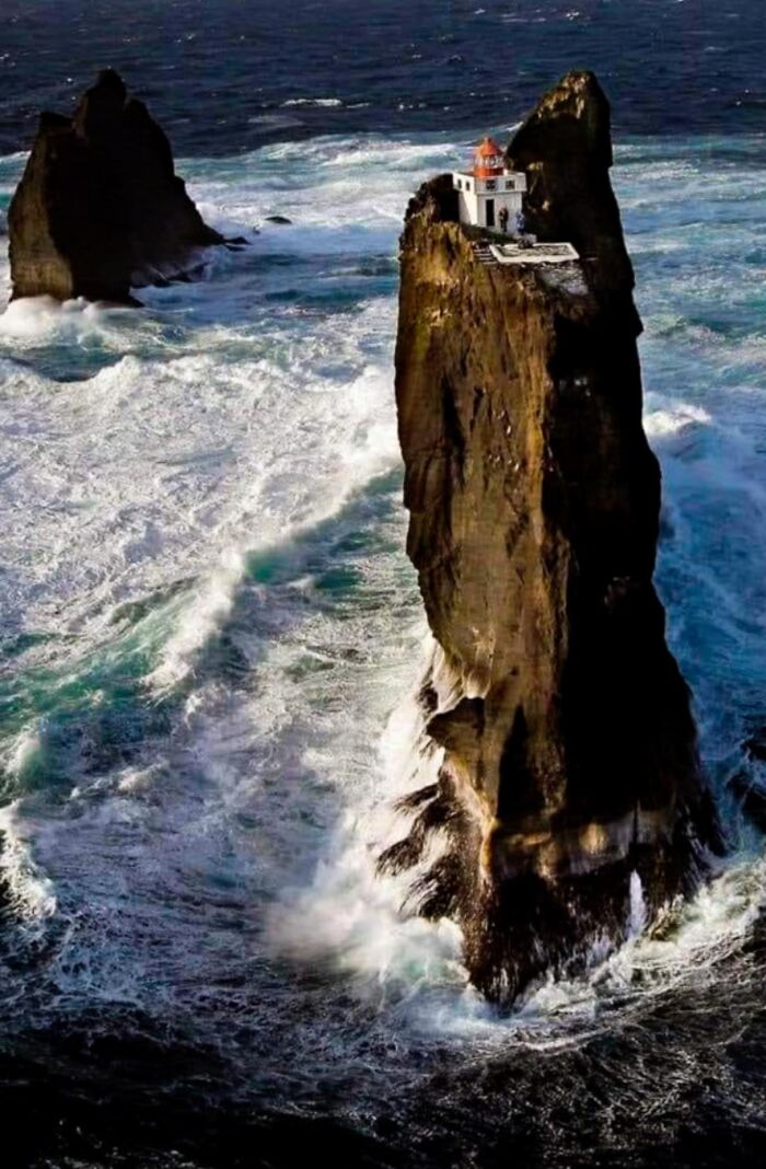 Þrídrangar Lighthouse, Built In 1939, Is One Of The Most Isolated And Remarkable Lighthouses In The World