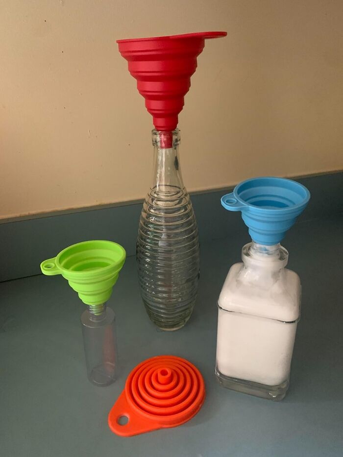 Your Kitchen's About To Get A Whole Lot More Fun-Nel! This 4-Pack Of Funnels Will Have You Pouring Like A Pro 