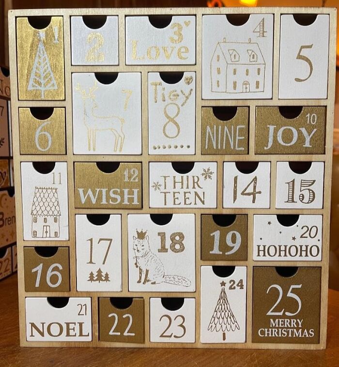 Create A Holiday Tradition That Lasts A Lifetime With The Refillable Wooden Advent Calendar - A Beautifully Crafted Wooden Calendar That Can Be Filled With Your Favorite Treats And Treasures Year After Year, Becoming A Cherished Family Heirloom For Generations To Come