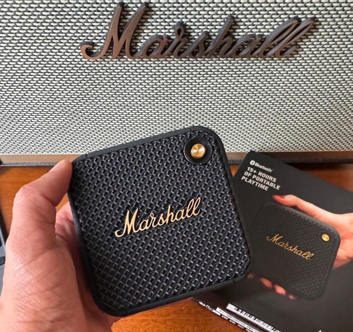 This Marshall Portable Bluetooth Speaker Delivers That Iconic Marshall Sound In A Compact Package, Perfect For Rocking Out Wherever You Go