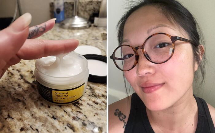 "I was using thick greasy body lotion on my face daily and couldn't understand why my skin was so oily and messed up." - cslrsn