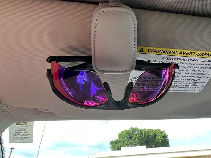 Snag A Spot For Your Shades With The Clever Clip Of Sunglasses Holders For Car Visor 