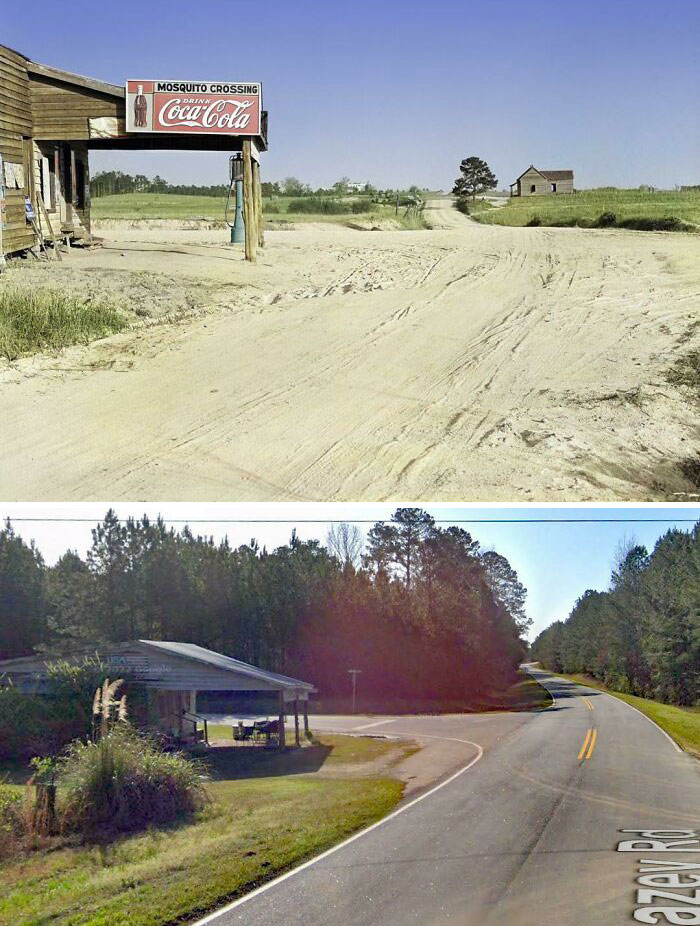 Mosquito Crossing, Greensboro Georgia (1939 vs. 2021) 