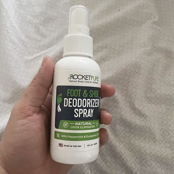 This Natural Shoe Deodorizer Spray Is Like A Breath Of Fresh Air For Your Feet (And Your Shoes)! It's The Perfect Way To Banish Those Funky Odors And Keep Your Footwear Smelling Fresh, Even After A Long Day