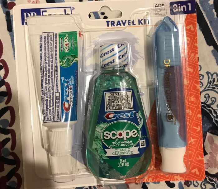 "Pack a small toothbrush, toothpaste and if you’re crazy… a little mouth wash in a very accessible pocket in your carry on. This will make your flying experience much more pleasant. Brushing your teeth at the end of a flight can wake you up and have you feeling fresh and ready to go for when you need to get shit done post flight" - [deleted]