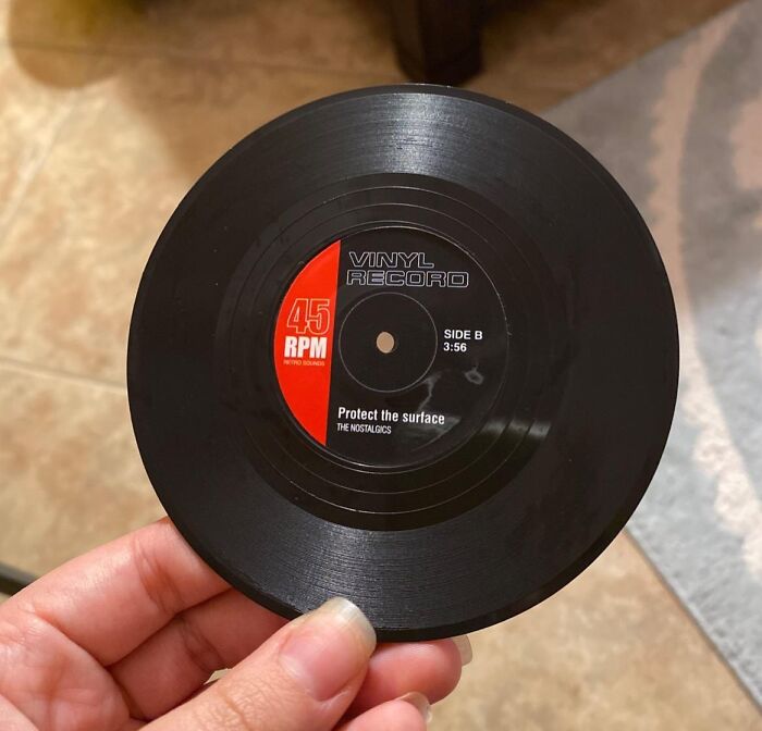 Spin A Tale Of Style And Protect Your Surfaces With The Groovy Design Of These Vinyl Record Coasters For Drinks - A Harmonious Blend Of Music And Home Decor!