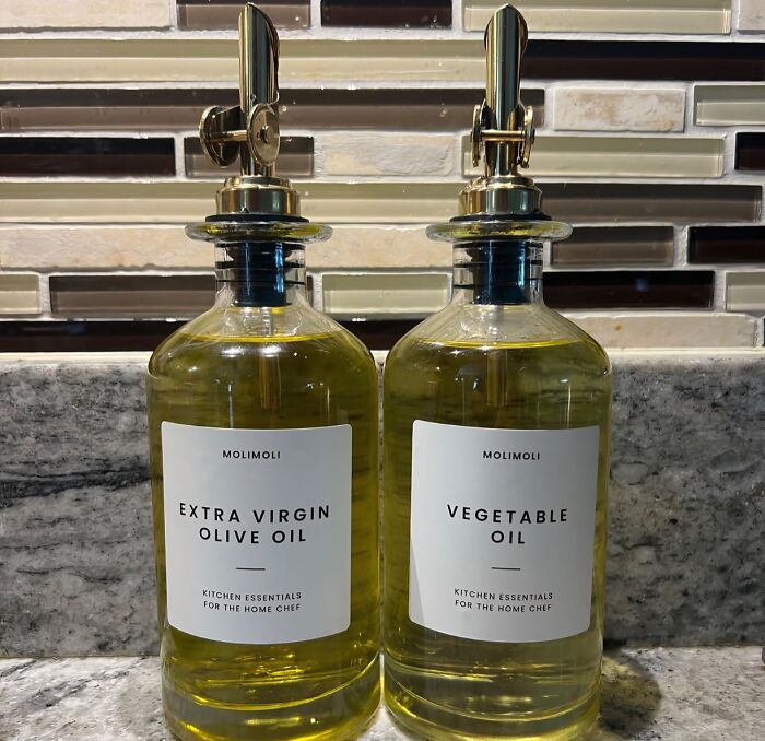  Premium Olive Oil Dispenser Bottles With Pourers - A Set Of Stylish And Functional Bottles That Make It Easy To Pour The Perfect Amount Of Olive Oil For Cooking, Dressing, Or Finishing Your Favorite Dishes, Adding A Touch Of Elegance To Your Thanksgiving Table