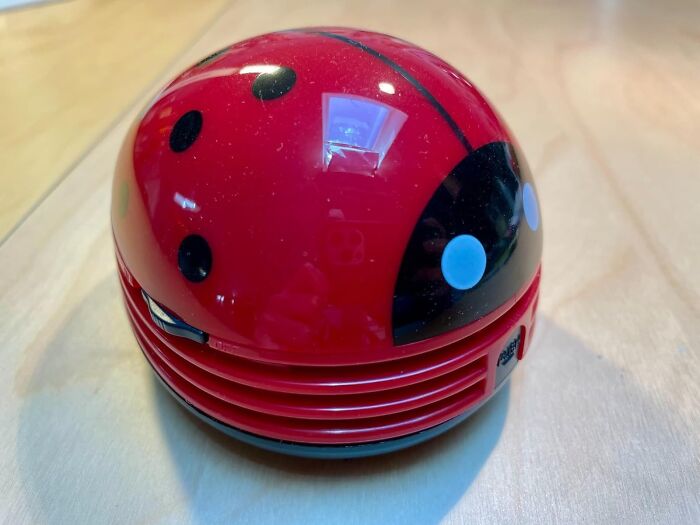 This Ladybug Desktop Vacuum Is A Tiny But Mighty Cleaning Companion That's Sure To Bring A Smile To Your Face!