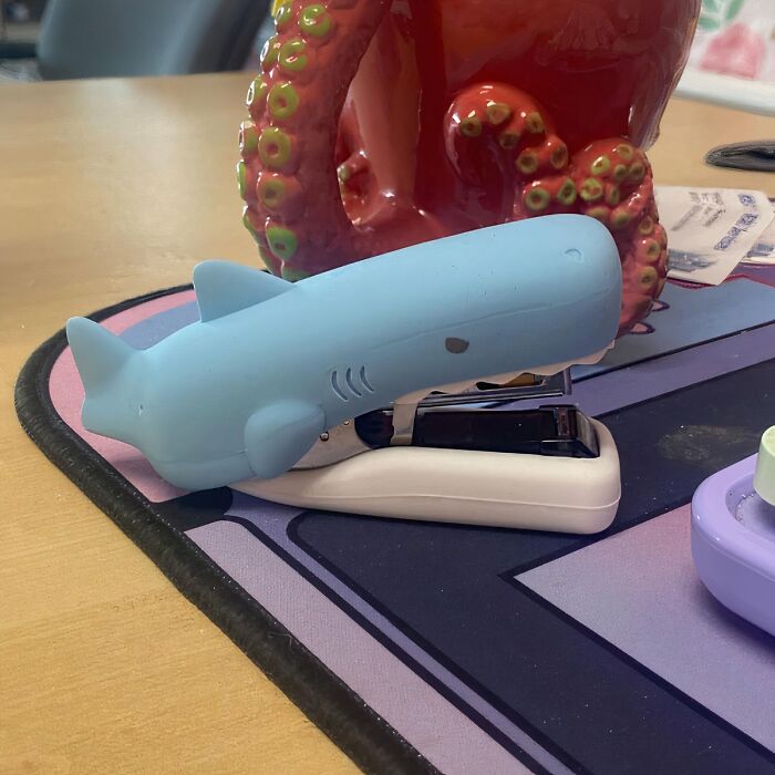 Bite Into Productivity And Sink Your Teeth Into Paperwork With The Jaws-Dropping Fun Of Silicone Shark Shaped Stapler 