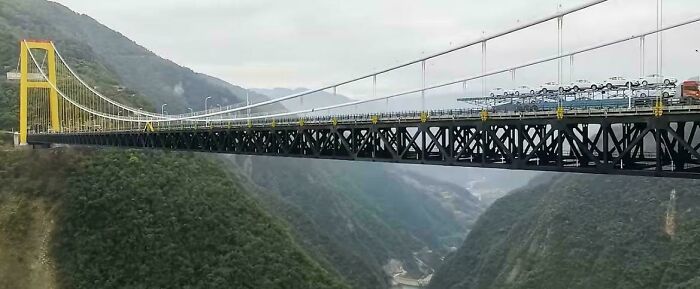 This Bridge Is In China, Yunnan And It Is 300m From The Ground, Too Far