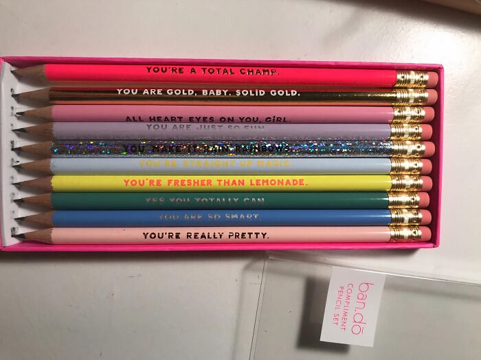 Write Yourself A Love Letter And Sharpen Your Self-Esteem With The Uplifting Lead Of Pencils With Compliments 