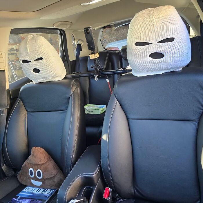 Shield Your Seat's Upholstery From Sweat And Stains With The Ski Mask Car Headrest Cover, A Protective And Practical Pad That Keeps Your Car Clean And Your Headrest Hygienic