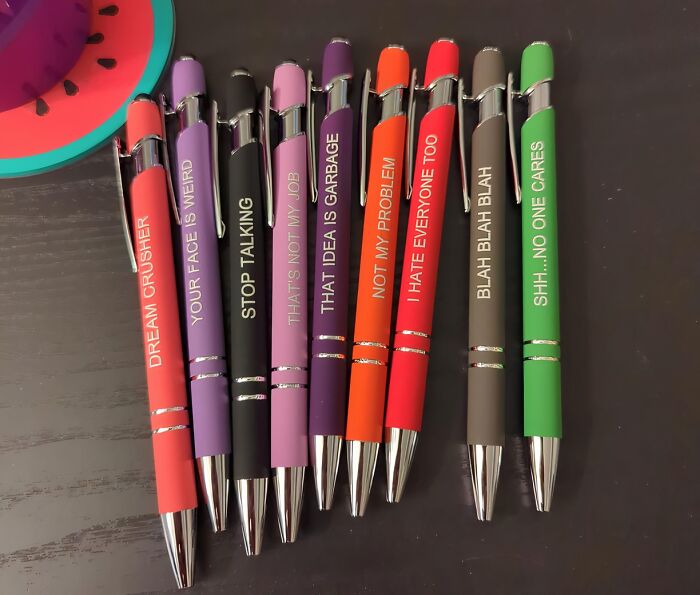 Openrouter Icon Express Your "Enthusiasm" With A Set Of Sarcastic Ballpoint Pens