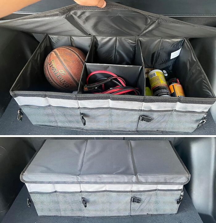 Transform Your Trunk From Chaos To Calm With The Car Trunk Organizer, A Masterful System Of Pockets, Compartments, And Straps That Keeps Your Gear Organized, Accessible, And Secure On The Go