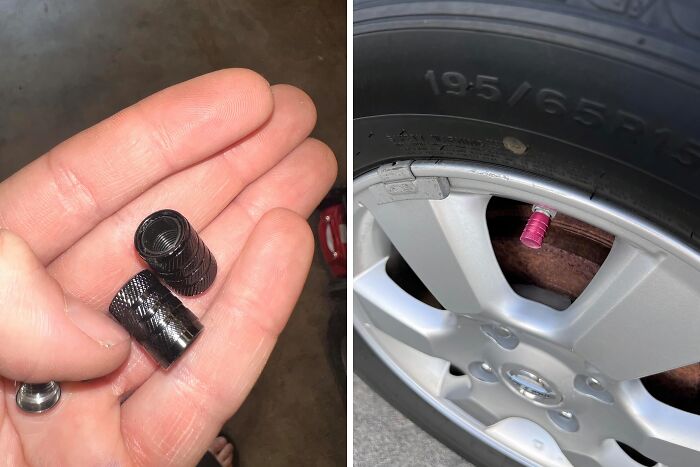 Add A Splash Of Color And A Touch Of Personality To Your Wheels With The Tire Valve Stem Caps In Pink, A Vibrant And Functional Accessory That Keeps Your Tire Valves Clean, Dry, And Fashionable, Because Who Says Car Maintenance Can't Be Cute?