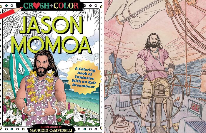 Color Outside The Lines With Aquaman-Approved Art In The Jason Momoa Coloring Book 