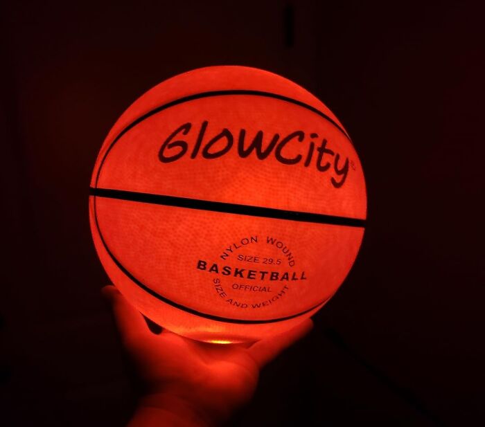 Let Them Dribble Away The Turkey Day Zoomies With A Game Of Glow-In-The-Dark Hoops Using The Glow In The Dark Basketball