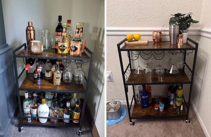  Set Up A Drink Station On A Bar Cart So Your Guests Can Help Themselves While You Cook Up A Storm