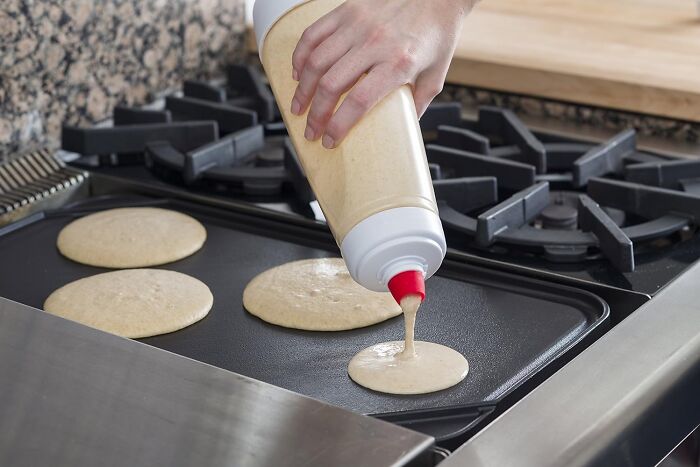 Flip Your Pancake Game And Make Breakfast A Breeze With The Pancake Batter Dispenser And Mixer