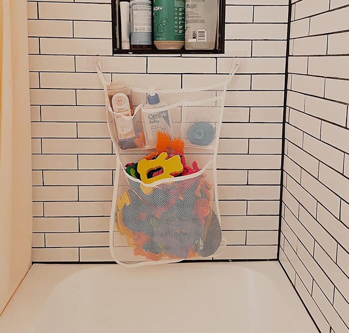 Turn Bath Time Into A Splashy Success With The Tub Cubby Bath Toy Storage Organizer