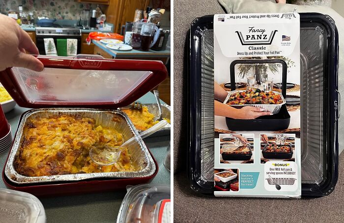 Jet Set Your Jell-O Mold (Or Lasagna, We Won't Judge) In Style With The Travel Aluminium Casserole Carrier - Because Nothing Says "Hostess With The Mostest" Like Arriving With A Perfectly Preserved, Piping Hot Casserole