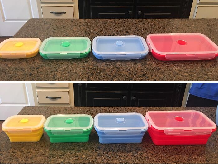 Squish, Squash, And Stash The Snacks With The Ultimate Kitchen Multitasker: Collapsible Food Storage Containers - They're Like Origami For Your Leftovers, Minus The Annoying Paper Cranes