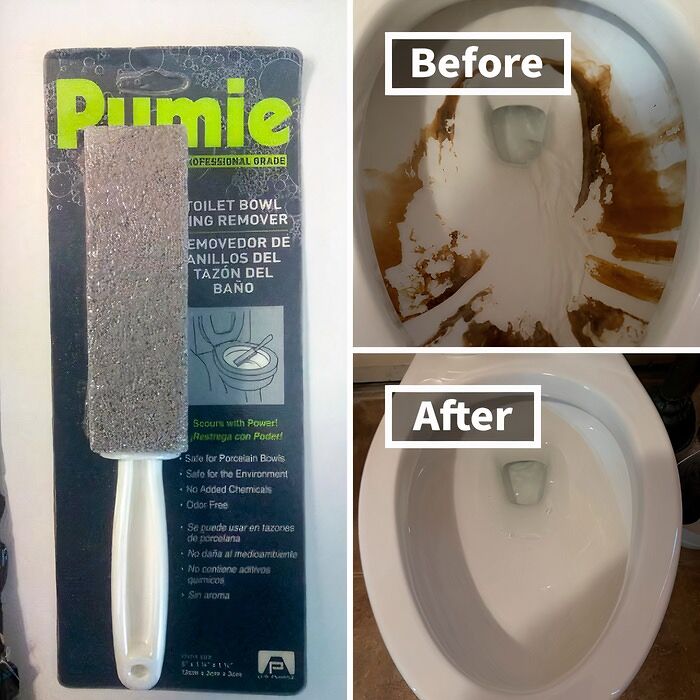 A Toilet Bowl Pumice Stone Has Been A Revelation For People Struggling With Stubborn Toilet Stains And Mineral Deposits