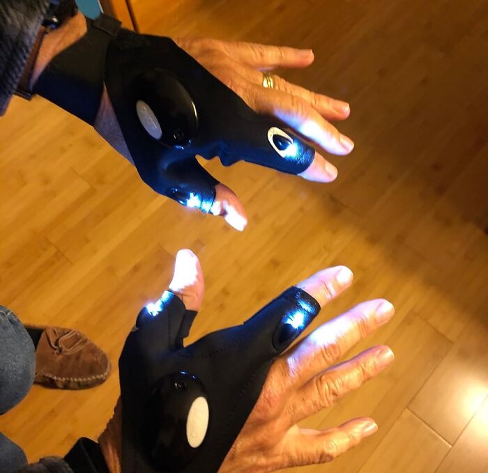 Shine A Light On Your Thoughtfulness With The Flashlight Gloves, A Gift That's Handy, Helpful, And Bright!