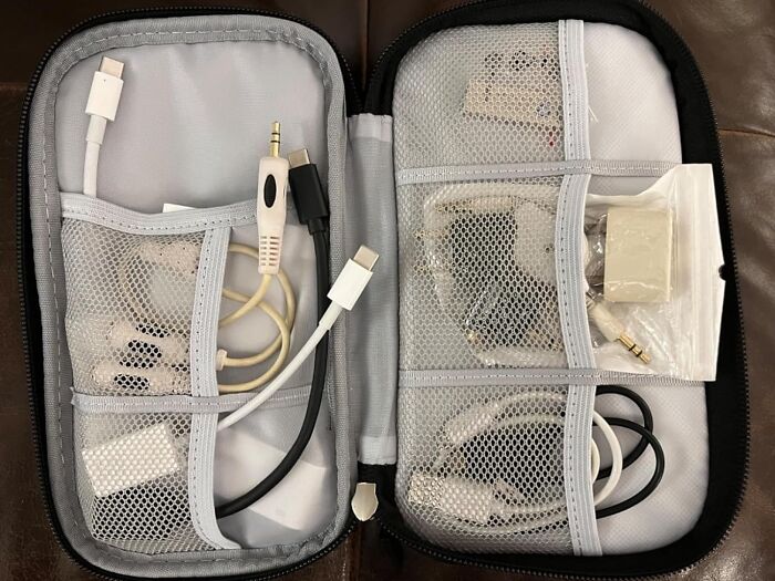 Tame The Tangled Beast Of Cables And Chargers With The Travel Cable Organizer Pouch, A Tidy Haven For Your Tech Accessories And A Sanity-Saver For The Modern Traveler