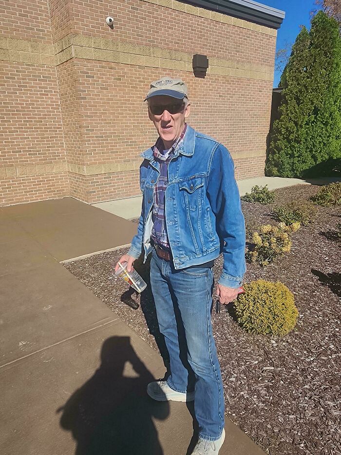 My Dad's Worn The Same Wrangler Jeans Jacket For 48 Years