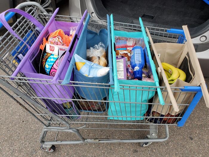 Separate Your Shopping Squad Into Individual Commando Units With The Shopping Trolley Separator Bags 