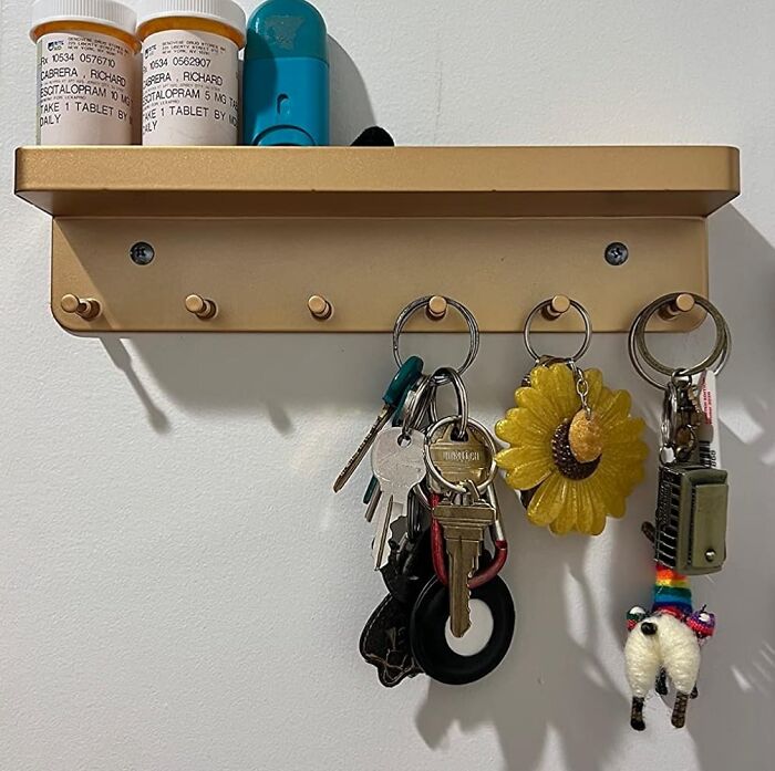 Tame Your Trifling Treasures With A Wall Mounted Key Holder With Mail Organizer Tray