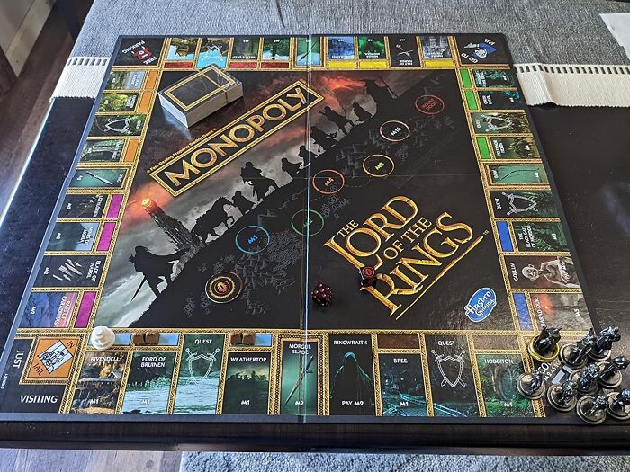 Embark On A Perilous Journey To Acquire Middle-Earth's Most Coveted Properties With The LOTR Monopoly, A Treacherous Twist On The Classic Game, Where The Fate Of The Shire Hangs In The Balance And The Winner Claims The One Ring Of Real Estate Supremacy