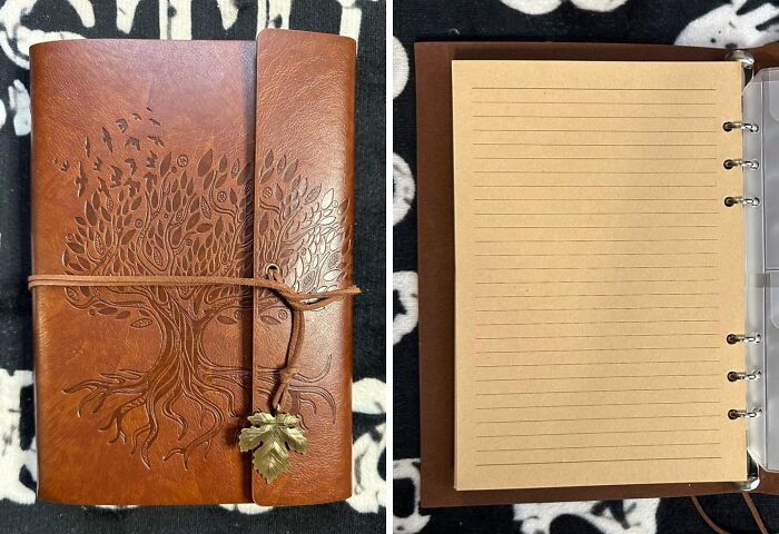 Chronicle Your Own Epic Quest With The Leather Journal Notebook, A Beautifully Crafted Leather-Bound Tome, Reminiscent Of The Ancient Tomes Of The Wisest Wizards