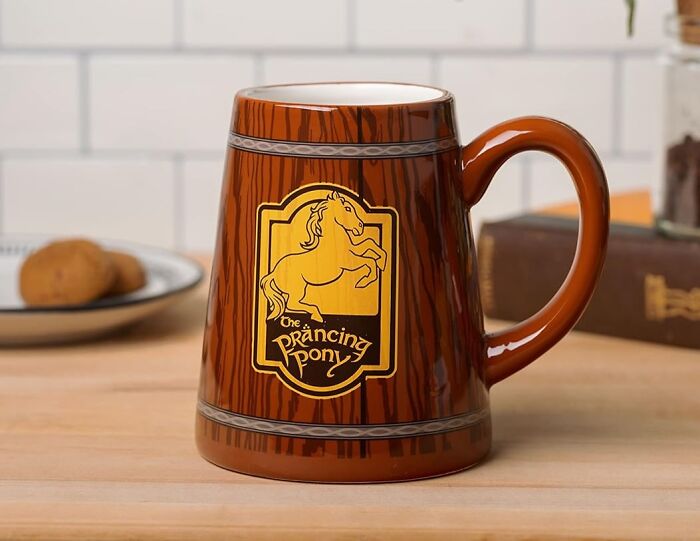 Raise A Mug Of Fine Ale And Toast To The Warm Hospitality Of Bree's Most Famous Inn With The Prancing Pony Mug