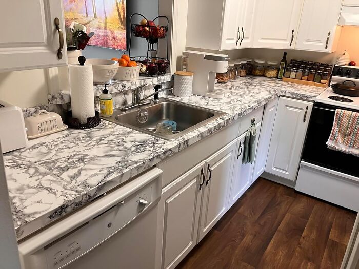 Transform Your Kitchen In An Instant With The Marble Contact Paper For Countertops, A Stylish And Easy Solution To Give Your Countertops A High-End Look Without The Hefty Price Tag