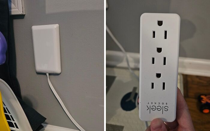 This Outlet Concealer Hides Your Chables And Moves The Power Closer To Your Devices